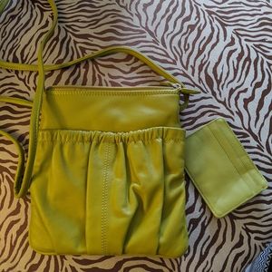 Lime green handbag